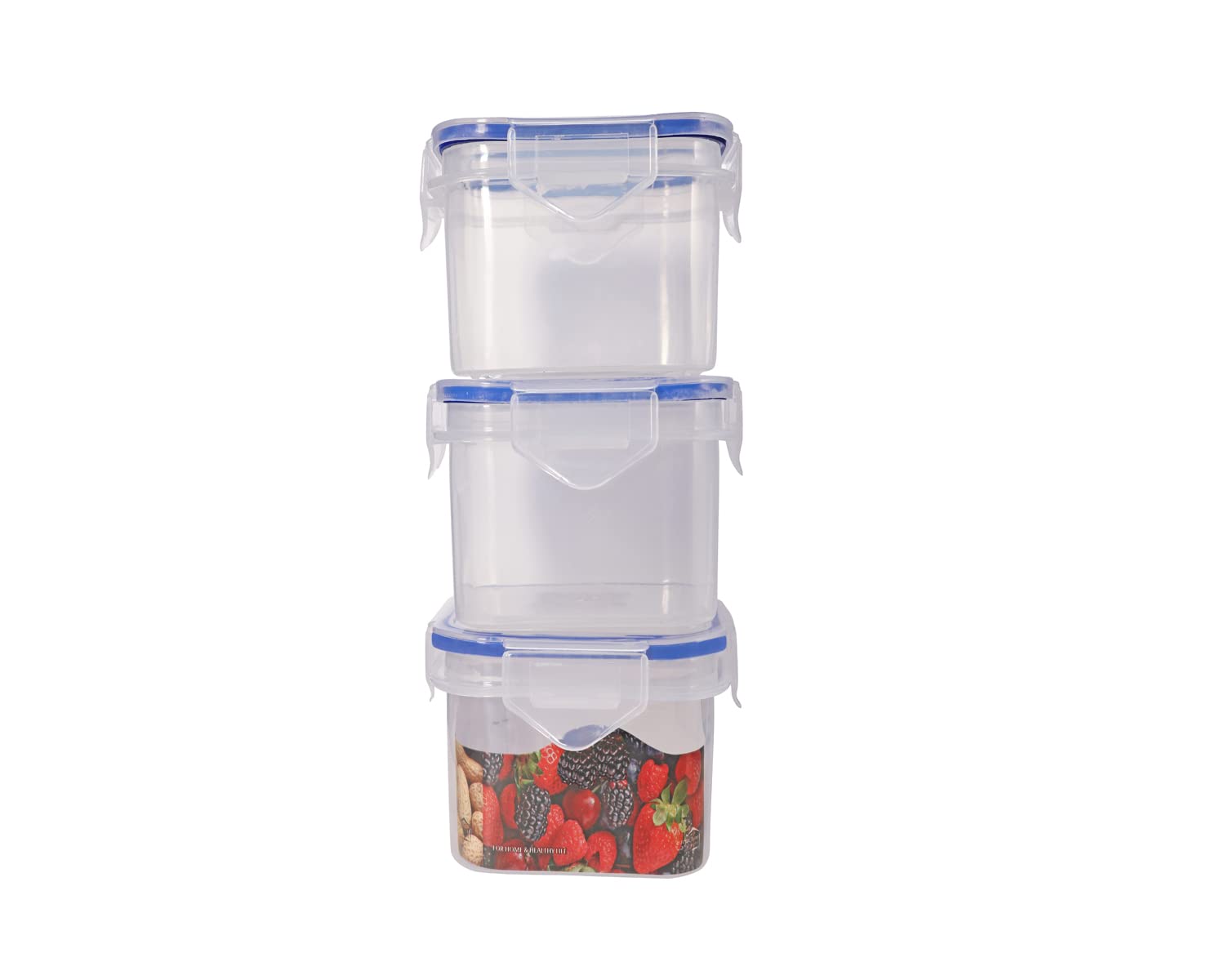 Wlox Zamkhudi Airtight Container Set For Fridge  Airtight Food Storage,Bpa Free Plastic Cereal Container For Kitchen Fit & Lock