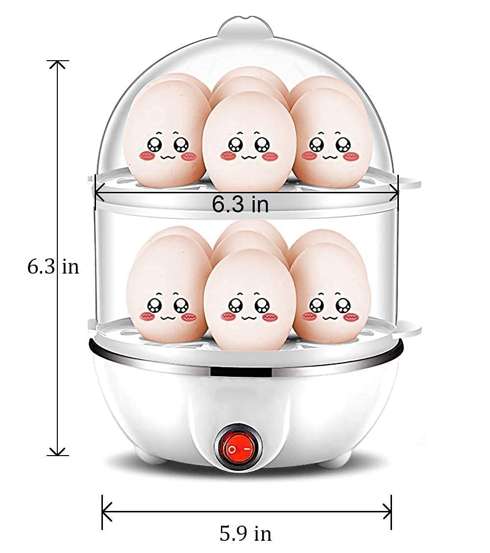 Arckord Multifunction Electric Egg Boiler Cooker And Steamer Automatic Off Egg Boiler Cooker Machine Ideal For Kitchen (Multicol