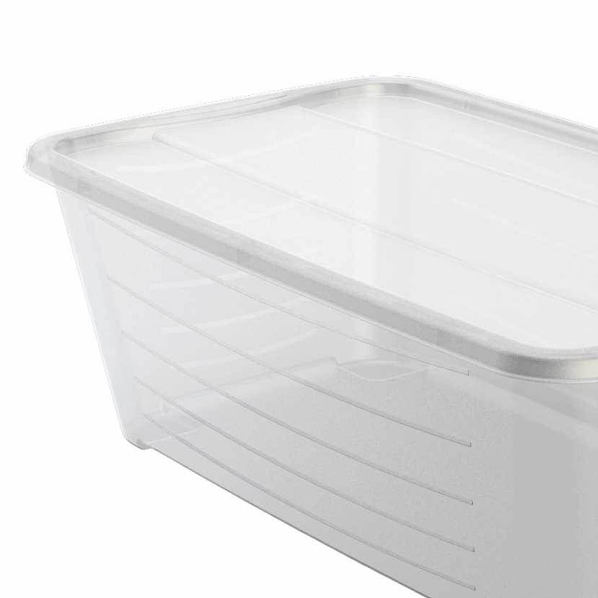 Life Story 6 Qt Rectangular Clear Plastic Protective Storage Shoe Box, 24 Pack