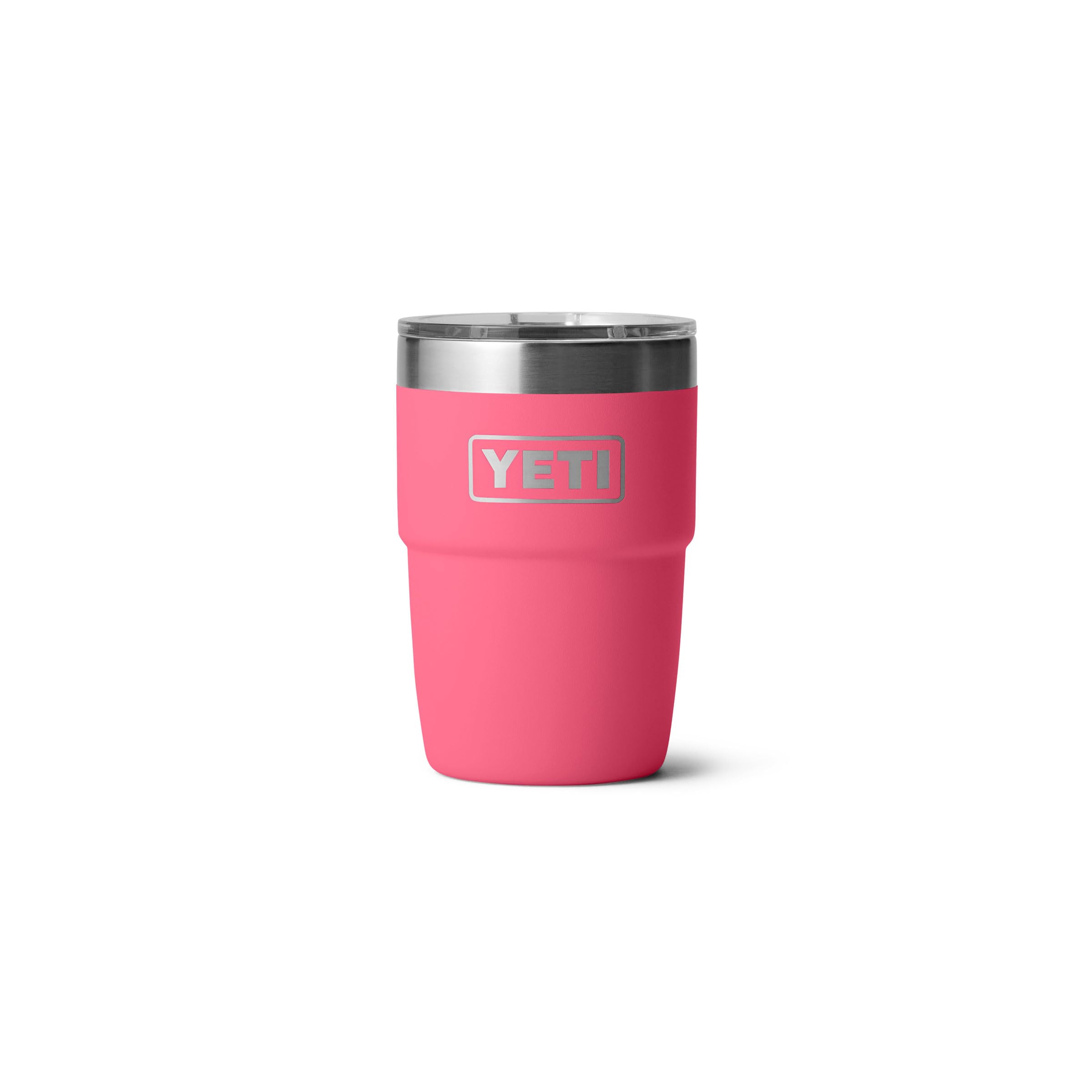 YETI Rambler 8 oz Insulated Coffee Mug with Lid - Stackable Double-Wall Vacuum Insulated Cup - DuraSip Ceramic Lining - Barista-