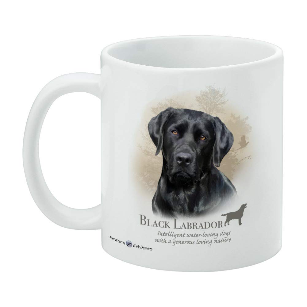 Graphics & More Black Lab Labrador Dog Breed Ceramic Coffee Mug, Novelty Gift Mugs For Coffee, Tea And Hot Drinks, 11Oz, White