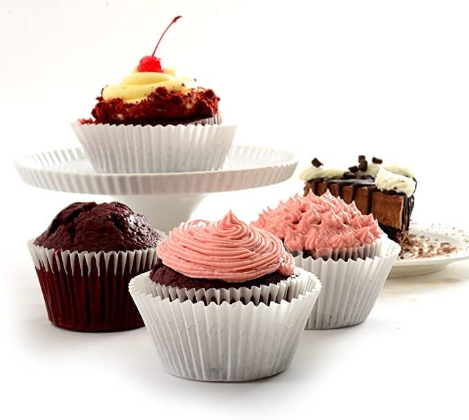 Happy Sales Giant Baking Muffin Cups Liner, White, Pack Of 1000, 375Ax 275A X 2A
