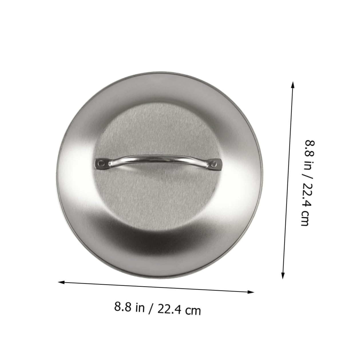 Yardwe - Proof Meal Cover Stainless Steel Plate Cover Microwave Food Cover Round Steaming Cover Food Splatter Covers For Kitchen