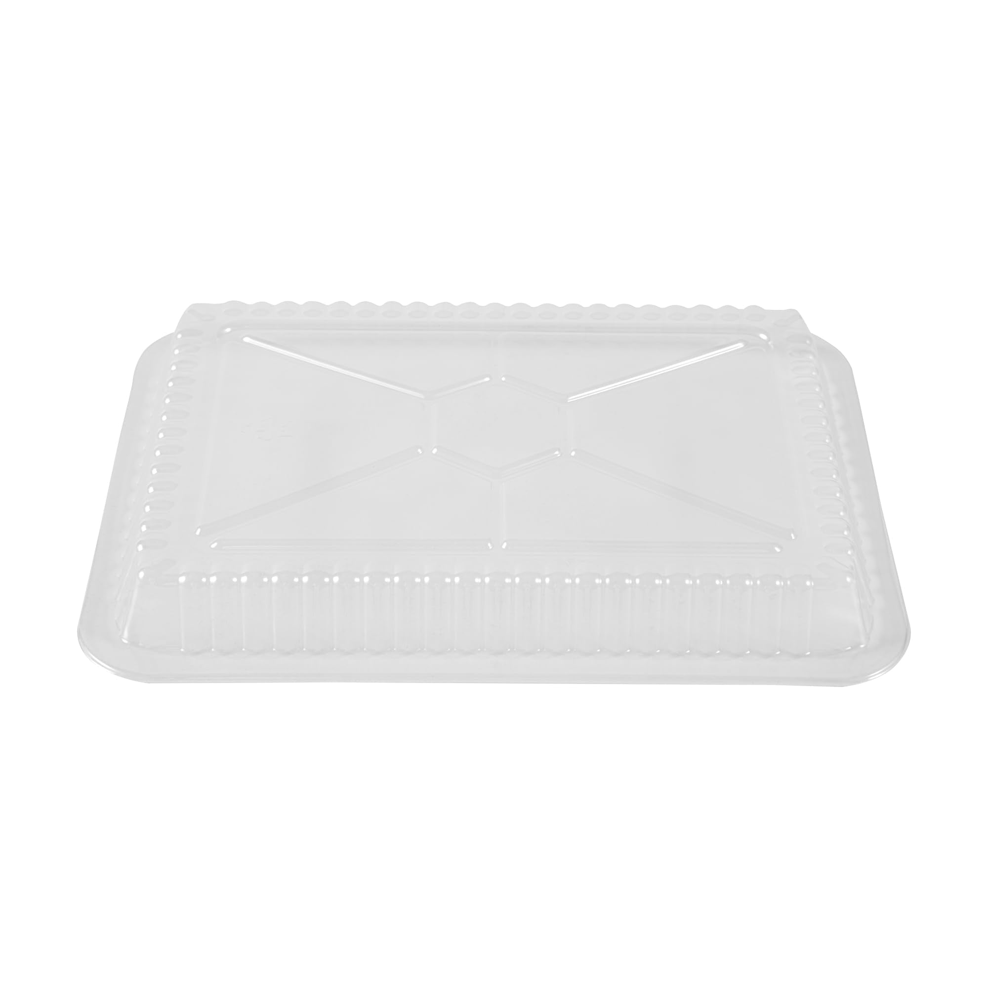 Restaurantware Clear Plastic Lux Oblong Lid, 7 x 5 In, 100 Pack