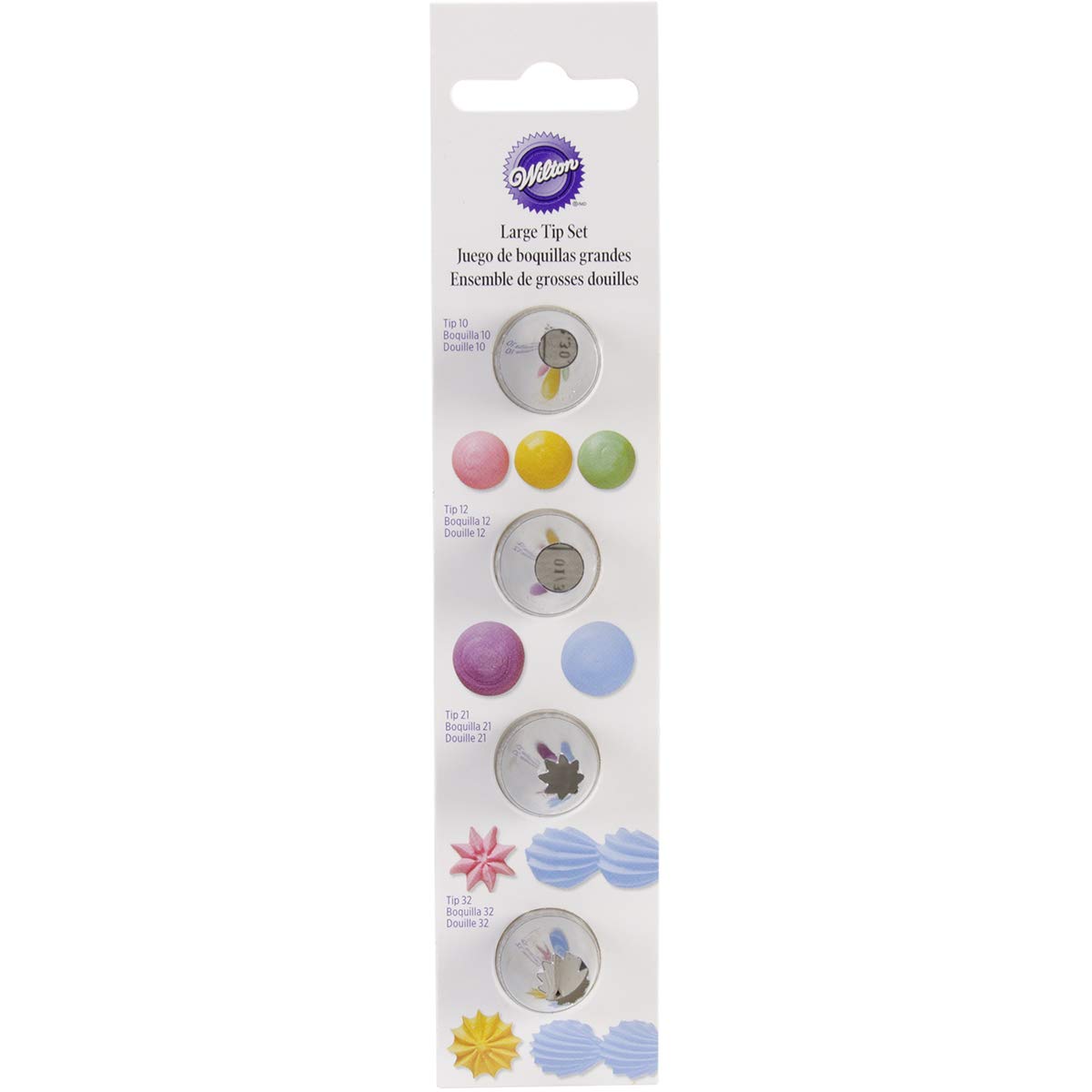 Wilton Round Star Icing Tip Set, Large