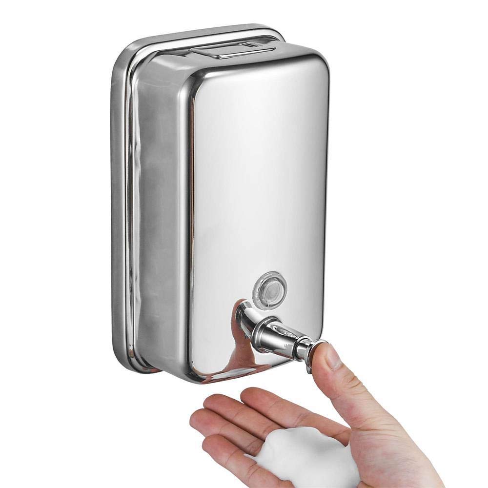 Commercial Wall-Mounted Soap Dispenser Stainless Steel Large Capacity For Hand Soap Anti-Rust Design For Bathrooms Hotels Restau