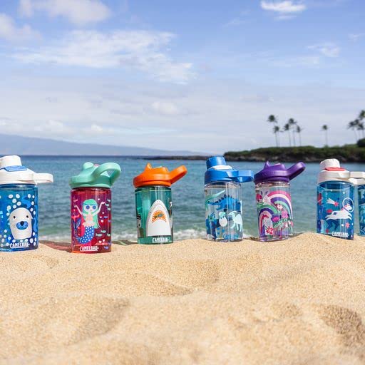 CamelBak eddy+ 14 oz Kids Water Bottle with Tritan Renew - Straw Top  Leak-Proof When Closed  Skate Monsters