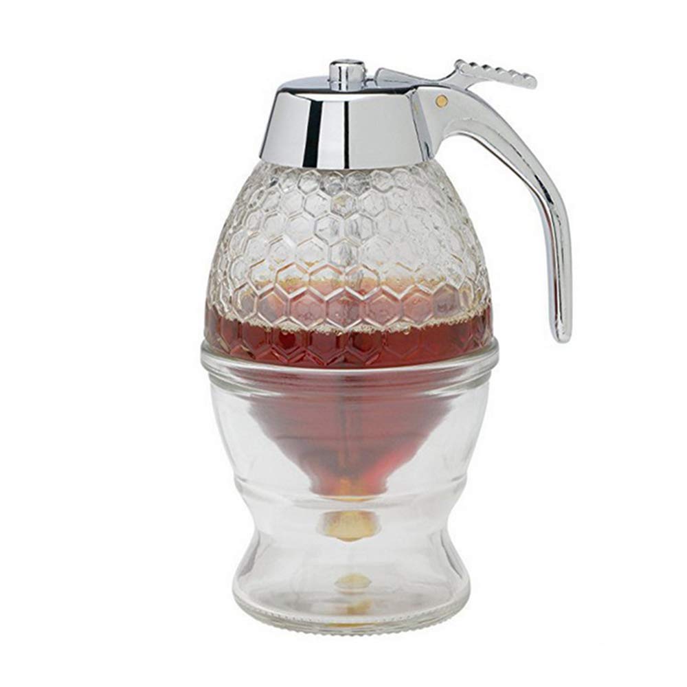 Xiyuan Honey Dispenser, Syrup Dispenser, Beautiful Honeycomb Honey Jar, Honey Jar With Stand