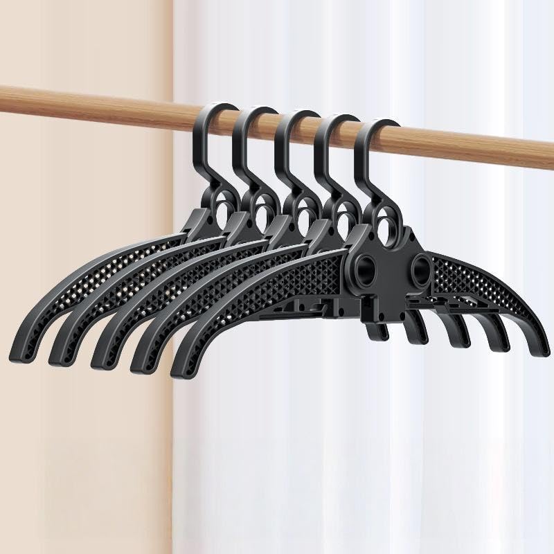 Apurk Portable Owl Shape Folding Clothes Hanger | Space Saving Closet Organizer For Daily Use | Reusable TravelFriendly Clothes