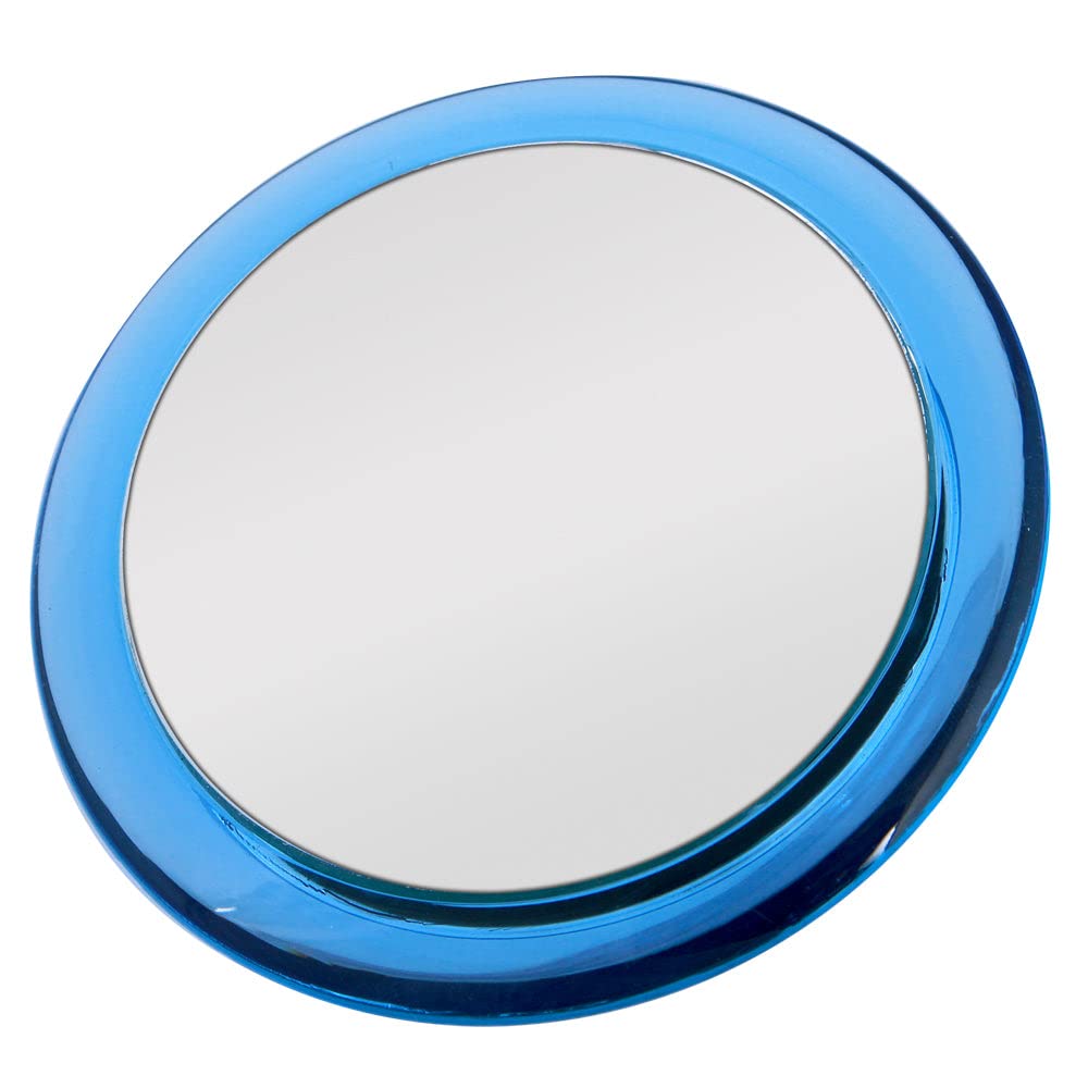 Zadro 5X Two-Sided Acrylic Compact Mirror, 4-Inch, Blue