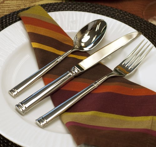 Fortessa Bistro 18/10 Stainless Steel Flatware Table Fork, Set Of 12