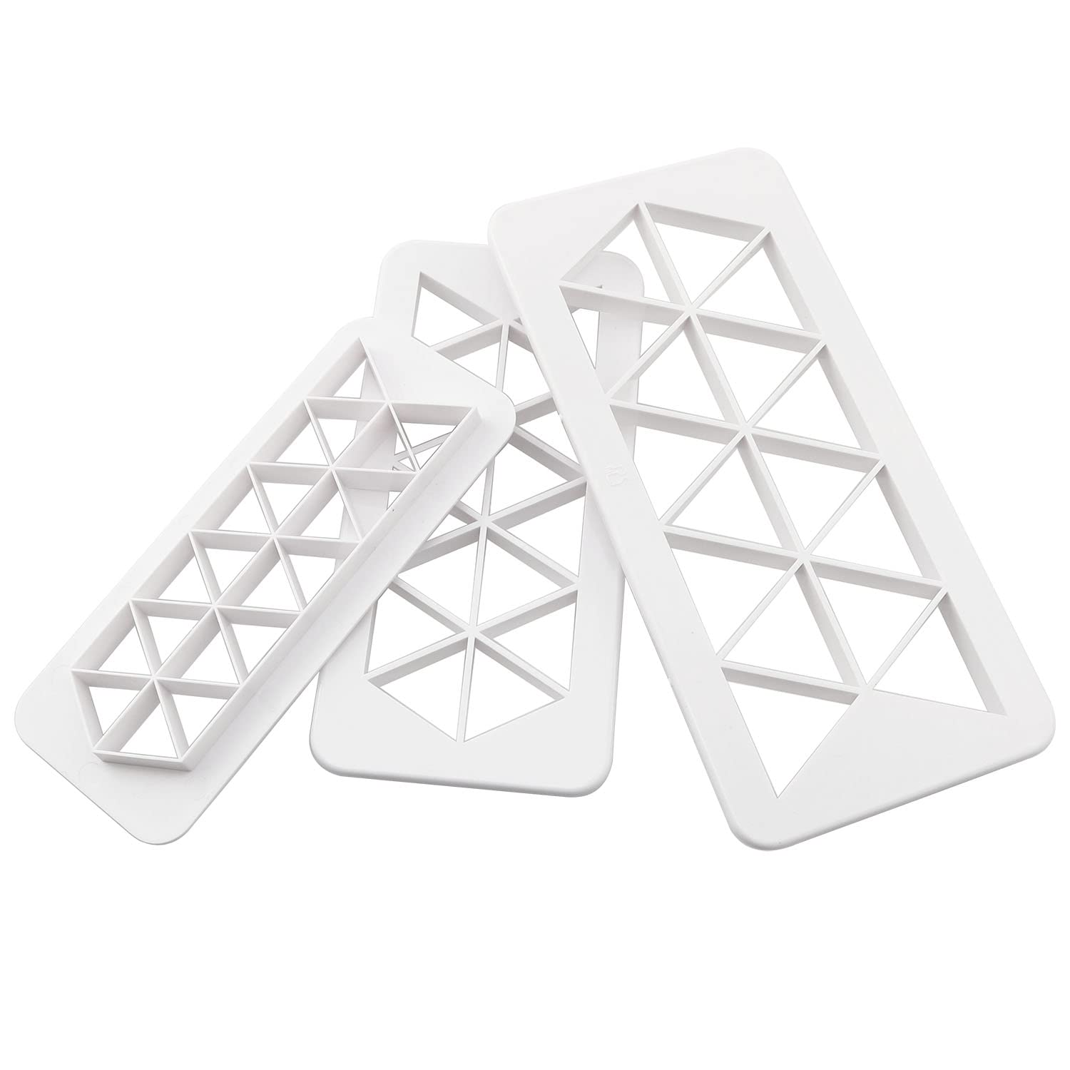 Zyamy 3In1 Triangle Cake Fondant Cutter Cookie Cutter Biscuit Cutter Cake Cutter Fudge Cake Diy Decorative Mould 3 Size