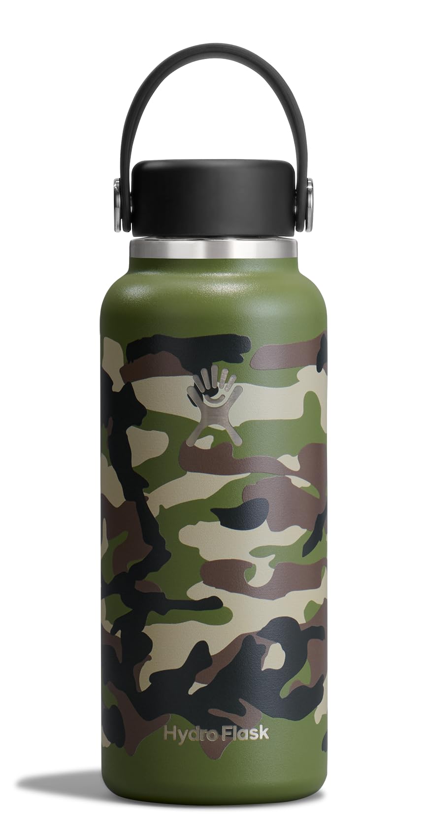 Hydro Flask Micro Bottle  Insulated Mini Leak Proof Flask for Purse or Pocket in 400 mL Woodland Camo