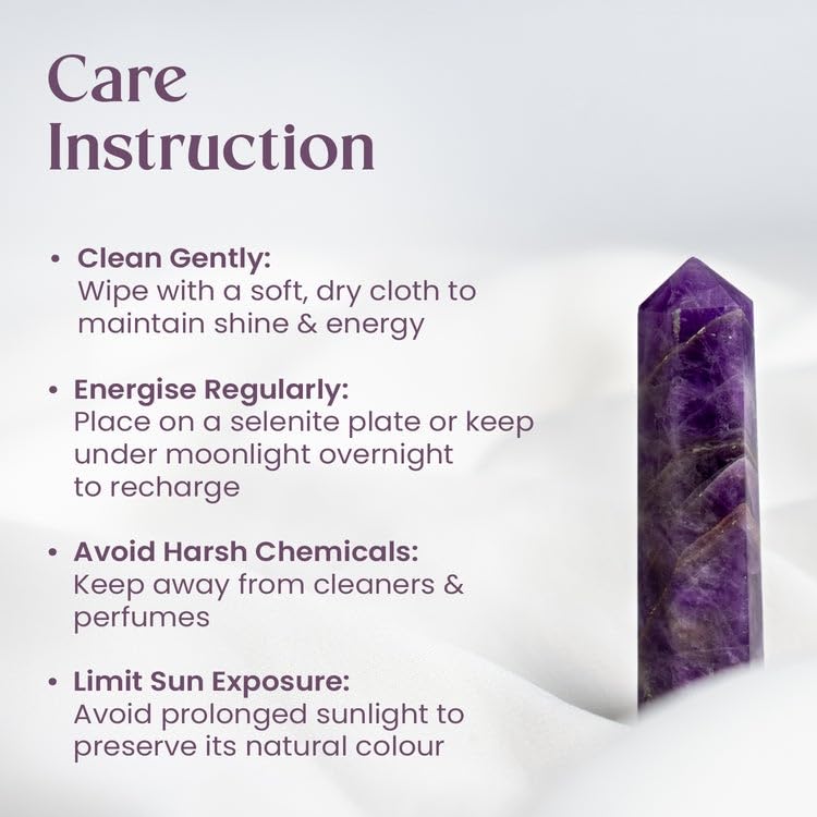 Astrotalk Amethyst Crystal Tower | Natural Amethyst Stone for Study, Healing & Stress Relief | Vastu Items for Home Decor | Office Table Decoration Items | Gift for Man & Woman