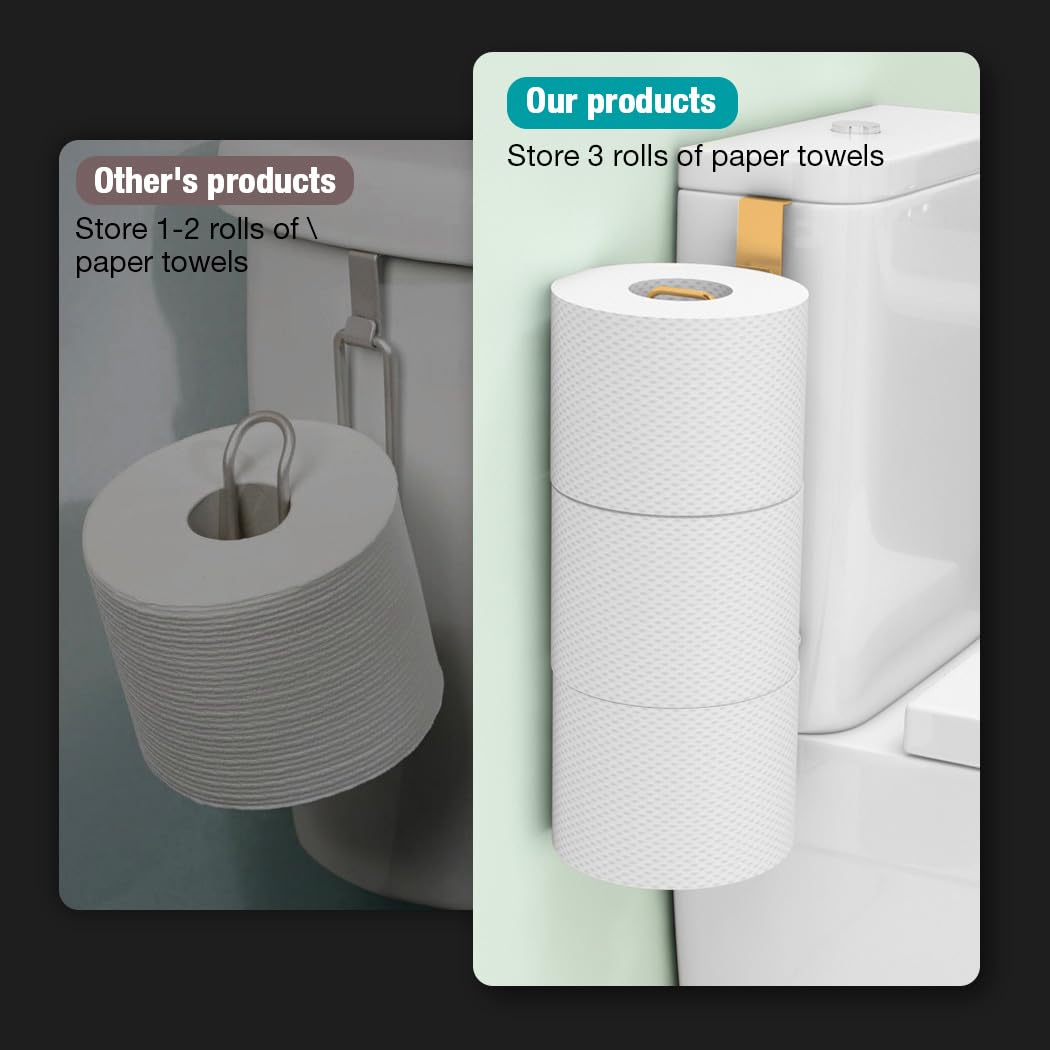 Conworld Toilet Paper Storage For 2 Roll Tissue, Over The Tank Toilet Paper Holder, Stainless Steel Rustproof Toilet Paper Holde