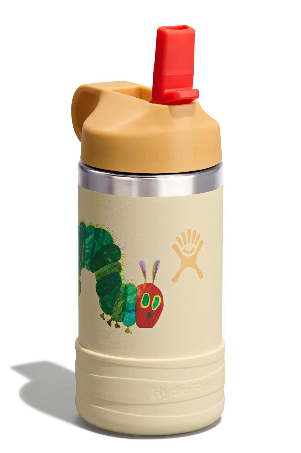 Hydro Flask Kids Water Bottle for School - Stainless Steel and Insulated with Straw Cap - 12 Oz World of Eric Carle Caterpillar