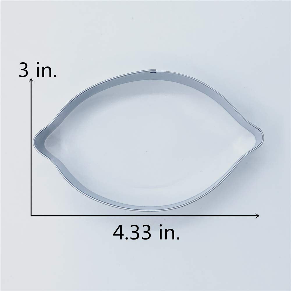 Liliao Lemon Cookie Cutter - 4.3 X 3 Inches - Stainless Steel