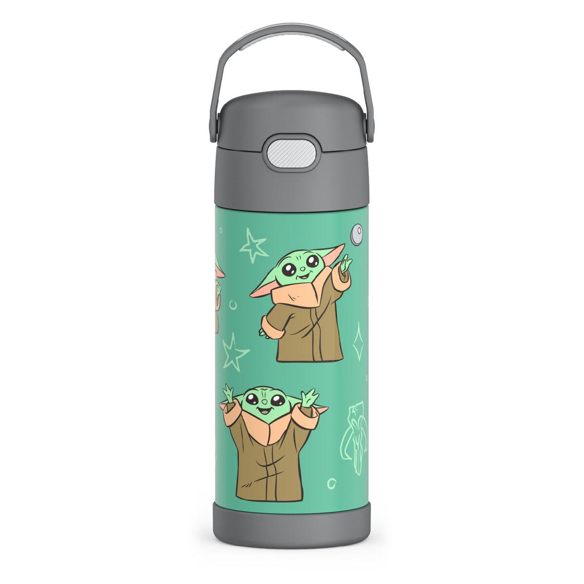 Thermos 410Ml Stainless Steel Licensed Funtainer Bottle, (The) Mandalorian, 14 Oz