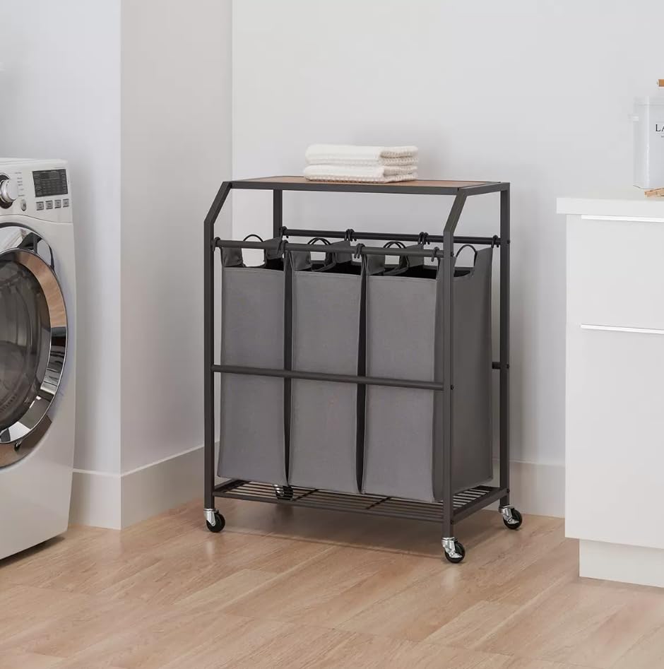 Trinity Heavy Duty Laundry Storage With Wheels. 3 Bags. Up To 85 Pounds.