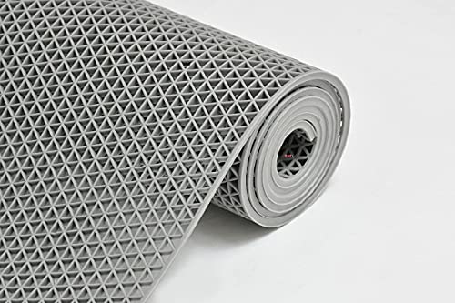 Ishro Home Anti Skid & Multipurpose Rubihr/Bathroom Mat/Shower Mat/Carpet/Rugs/Rainmat/Swimming Pool Mat|| Grey 2X4Ft