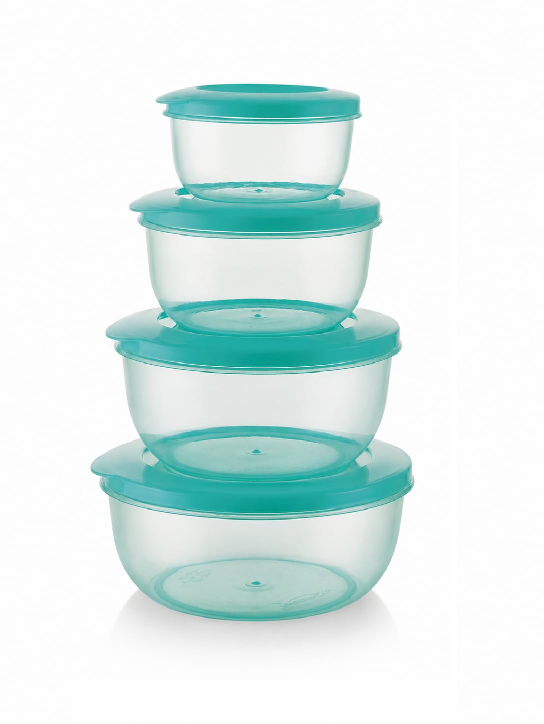 Invoss 4Pcs Small Freezer Safe Bpa Free Plastic Food Storage Containers For Glocery | Fruits | Vegetables | Cereals | Fridge Sto