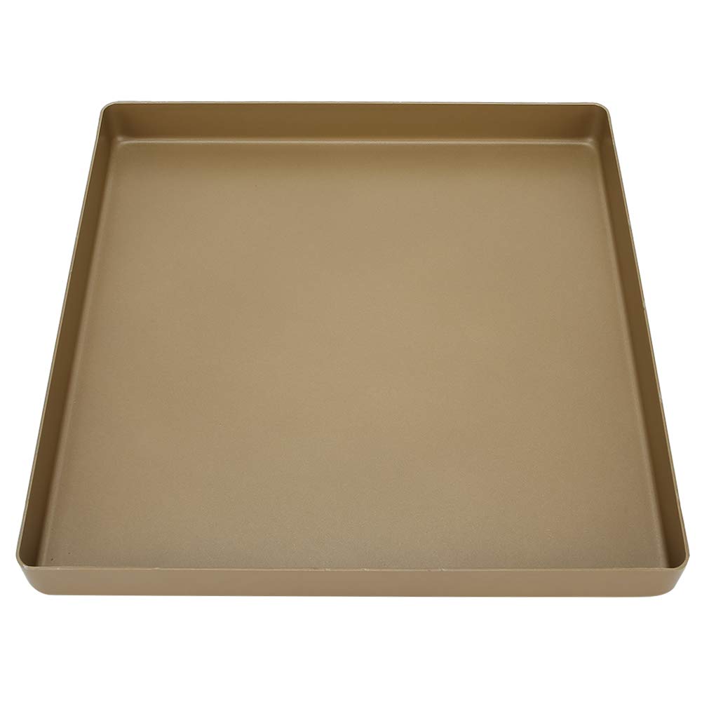 Baking Sheet Pan, 28x28x3cm Gold Aluminum Alloy Square Shape Non Stick Square Baking Pan 2828 Tin Tray 28x28 Tray Bread Pizza 