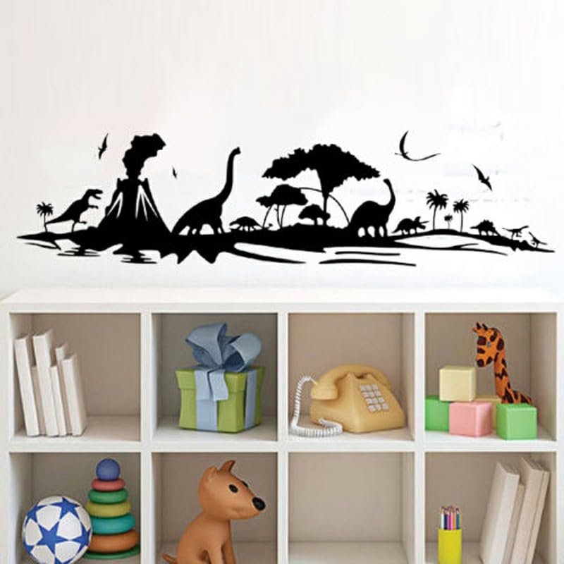 Gadgets Wrap Wall Decal Vinyl Sticker Dinosaurs And Oasis For Office Home Wall Decoration