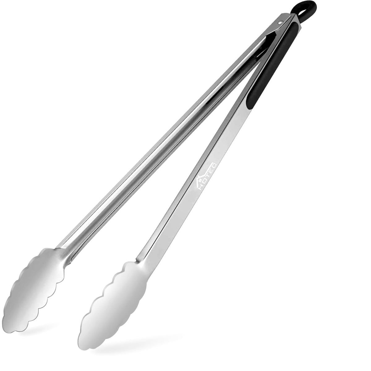 Hotec Stainless Steel Kitchen Large Tongs For Grilling -16 Inch Extra Long Grill Tongs Barbecue Bbqlocking Metal Food Tongs Non-