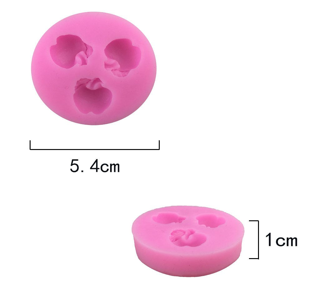 Tone Fun 2 Pcs Mini Apple Plant Fruit Shape Banana Grape Strawberry Peach Orange Corn For Diy Cake Fondant Baking Homemade Cupca