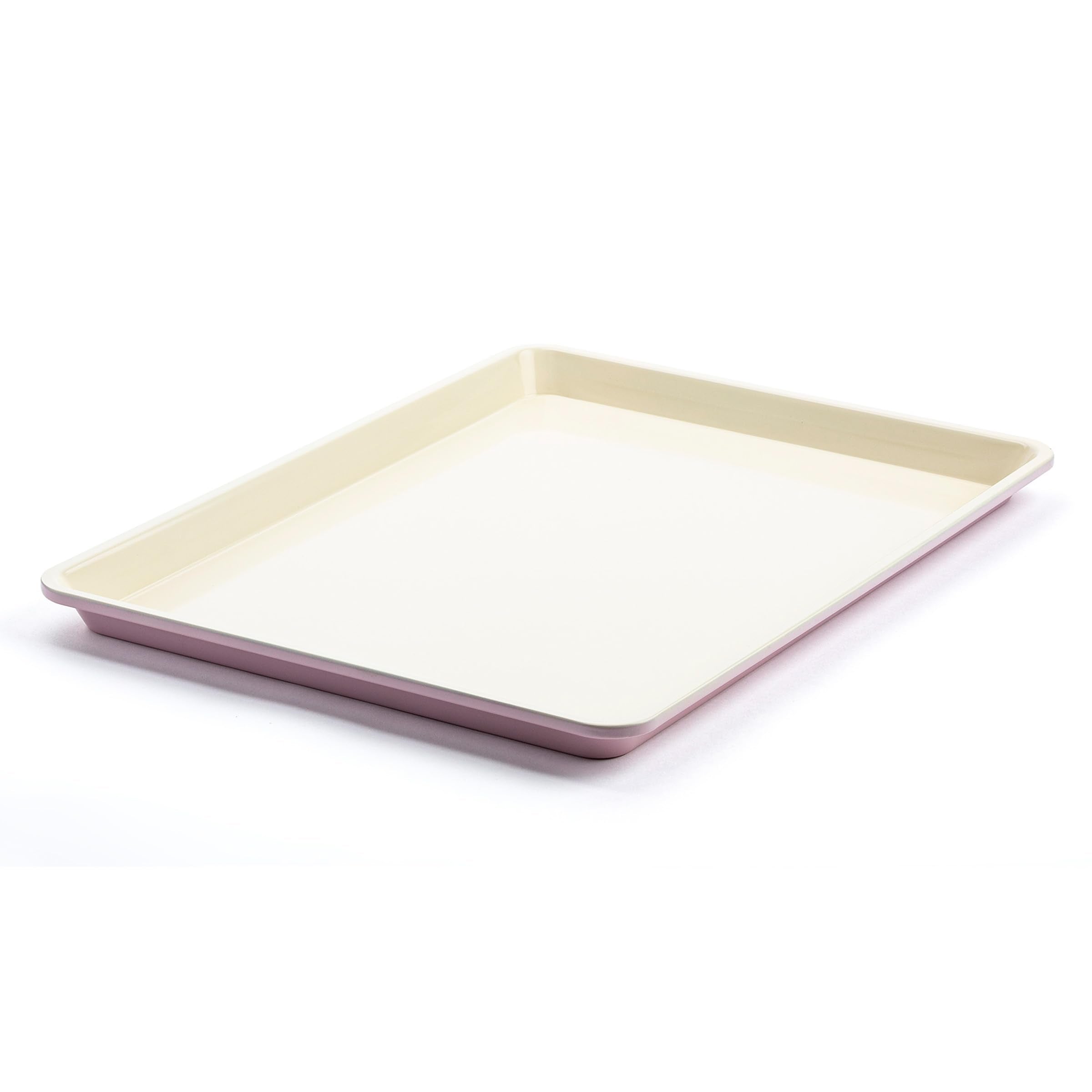 Greenlife Bakeware Healthy Ceramic Nonstick, 18 X 12 Half Cookie Sheet Baking Pan, Pfas-Free, Pink