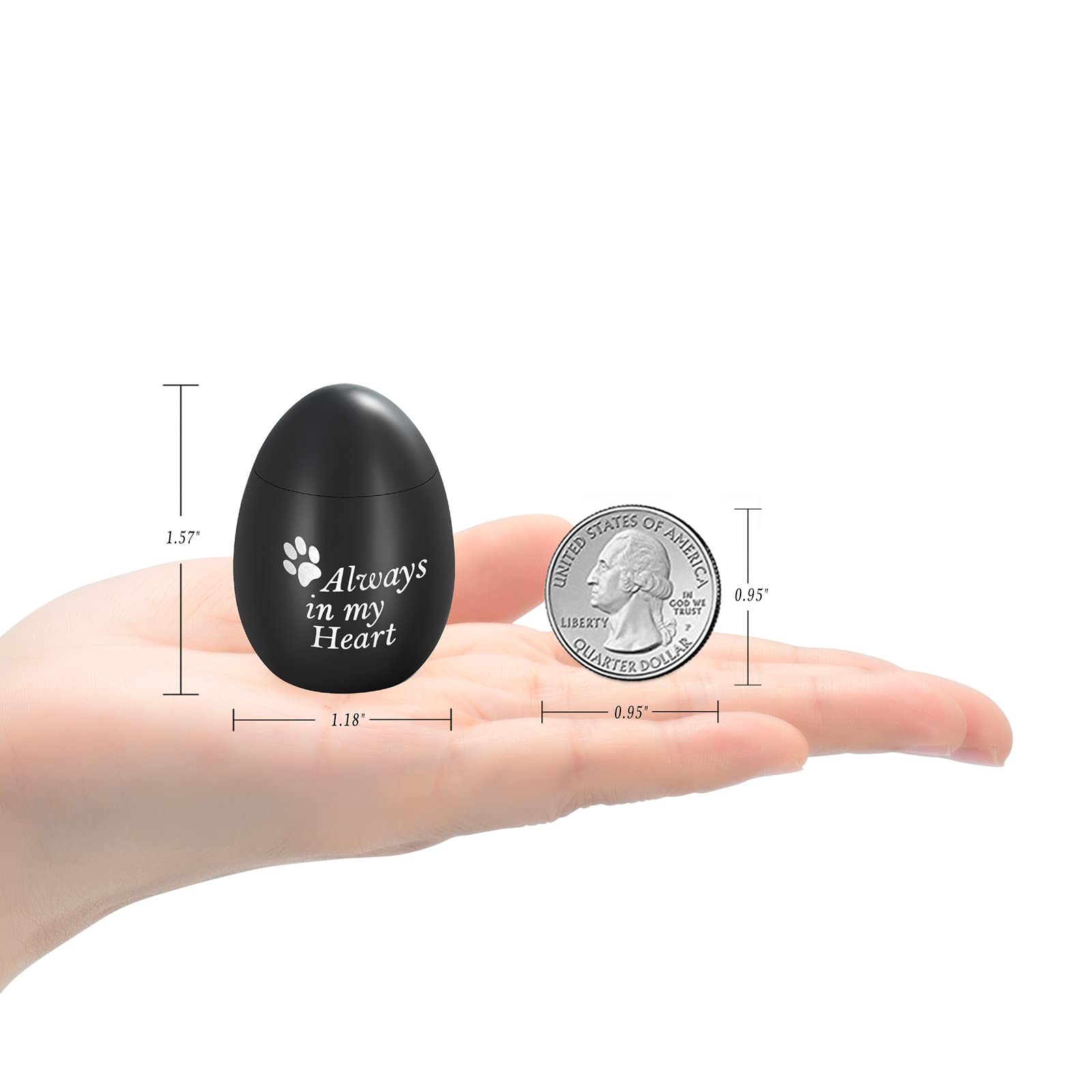 AIWENXI Small Urns Cremation Keepsakes for Ashes- Super Mini Cremation Urns for Human or Pet Ashes Urns Stainless Steel Memorial