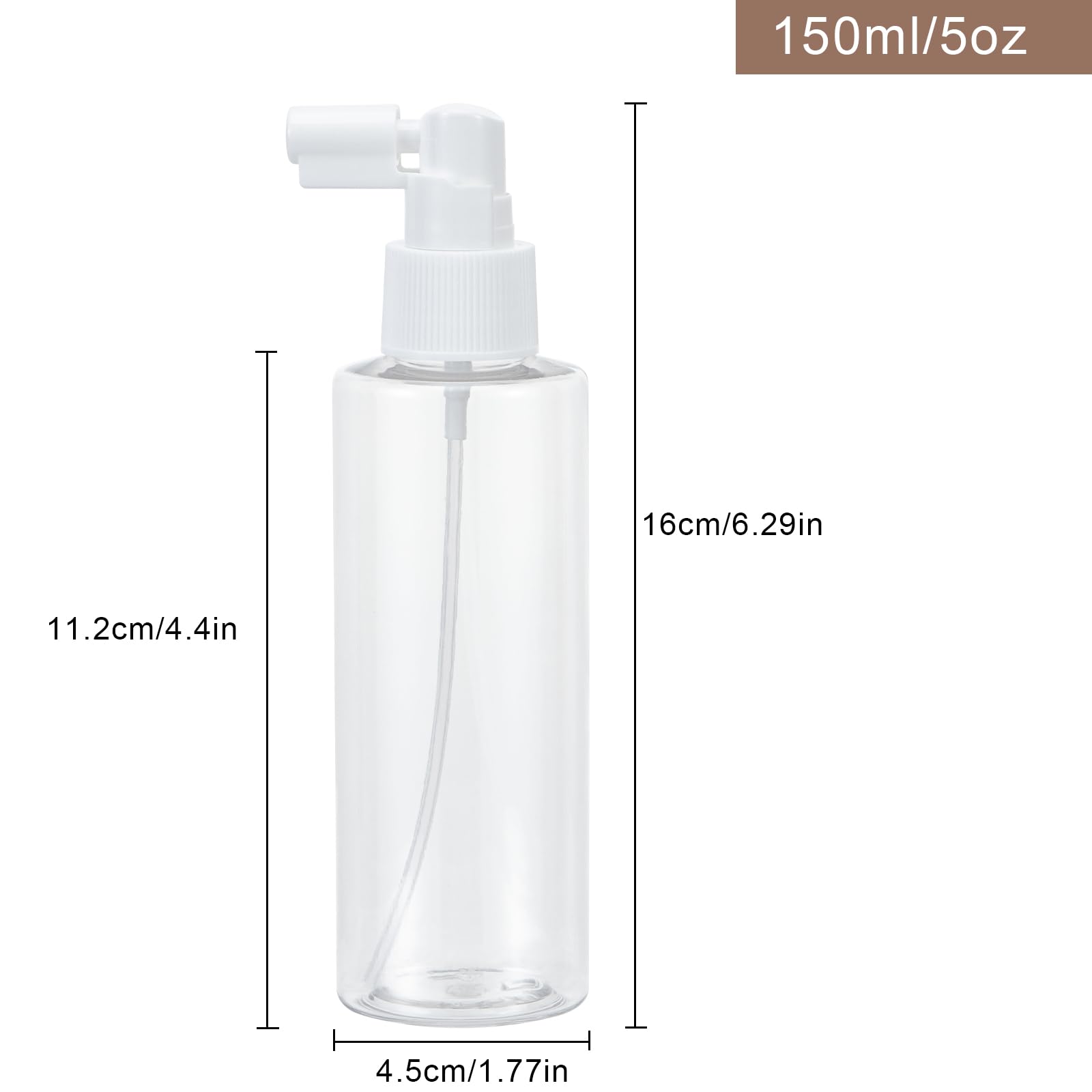 Yebeauty 6 Pack Refillable Travel Size Spray Bottle Plastic Empty Fine Mister Small Spray Bottles With Tight Cap Long Mouth Tsa