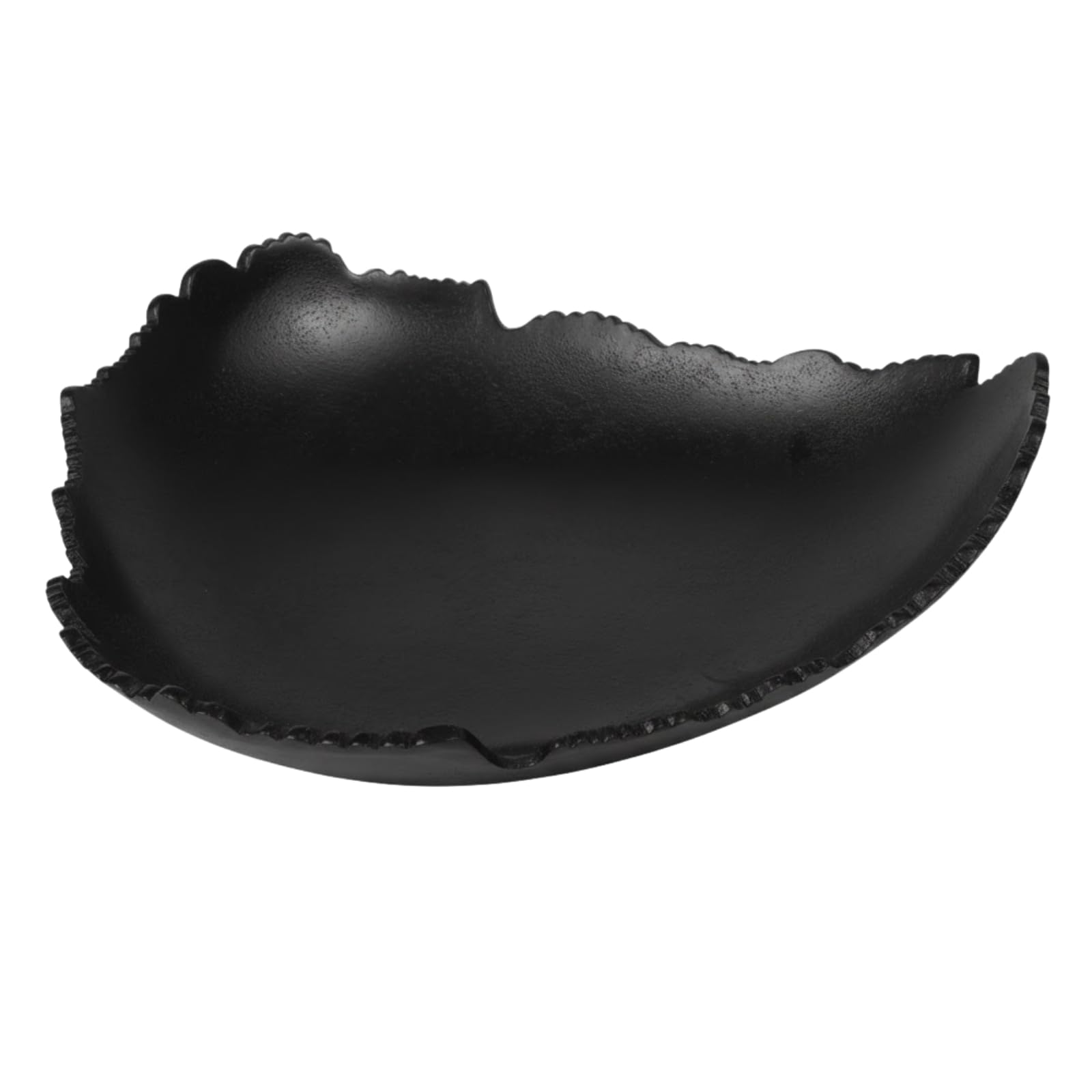 Black Powder Coated Platter Bowl – Modern Aluminum Decorative Centerpiece