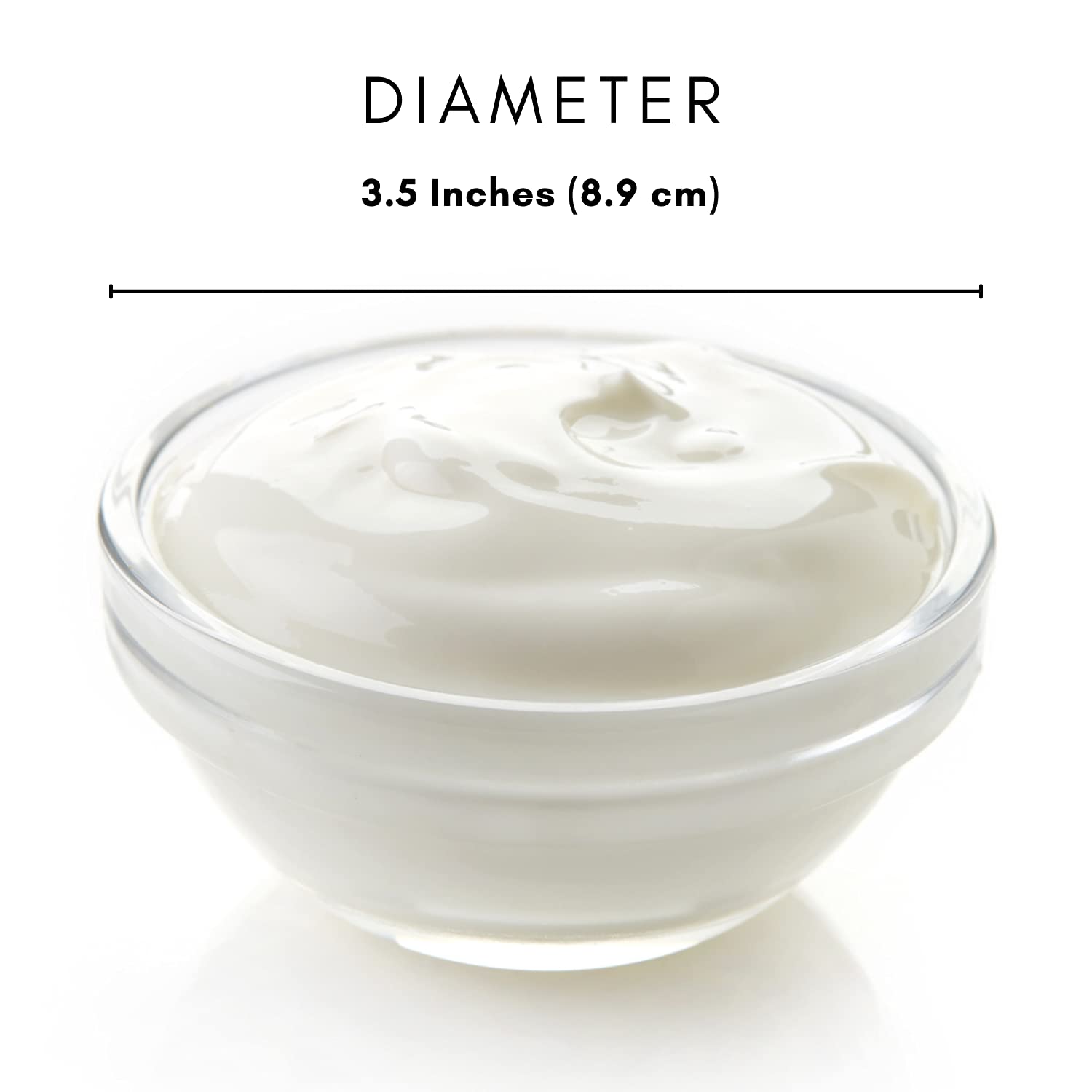 3.5 Inch Mini Meal Prep Bowls - Glass Ramekins Bowls | Stackable Clear Serving Bowls | Bowl for Salad  Dessert  Dips  Nut | Candy Dishes  Stackable and Dishwasher Safe | Kitchenware - Set of 6