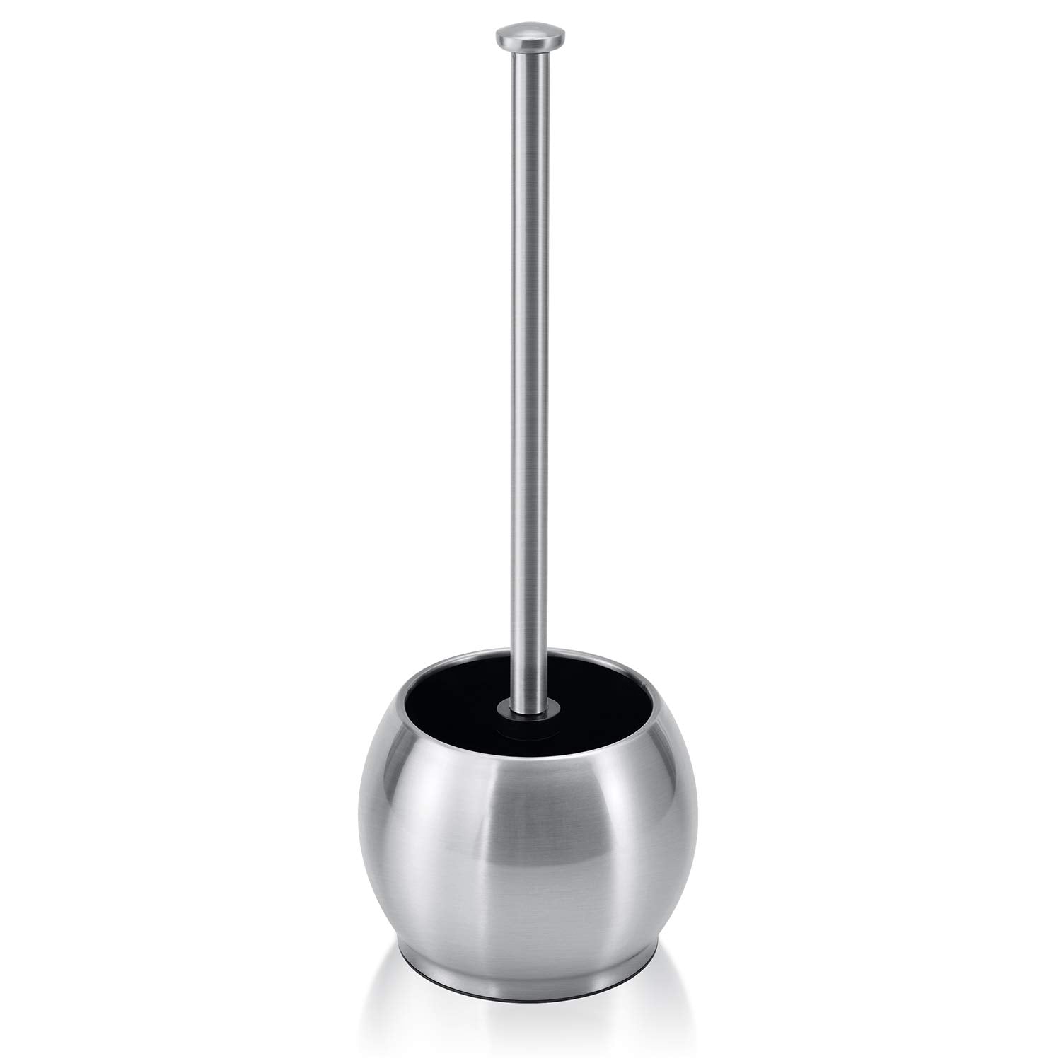 Toilettree Products Stainless Steel Plunger - Heavy Duty Toilet Bowl Plunger With Holder For Bathroom Essentials And House Clean