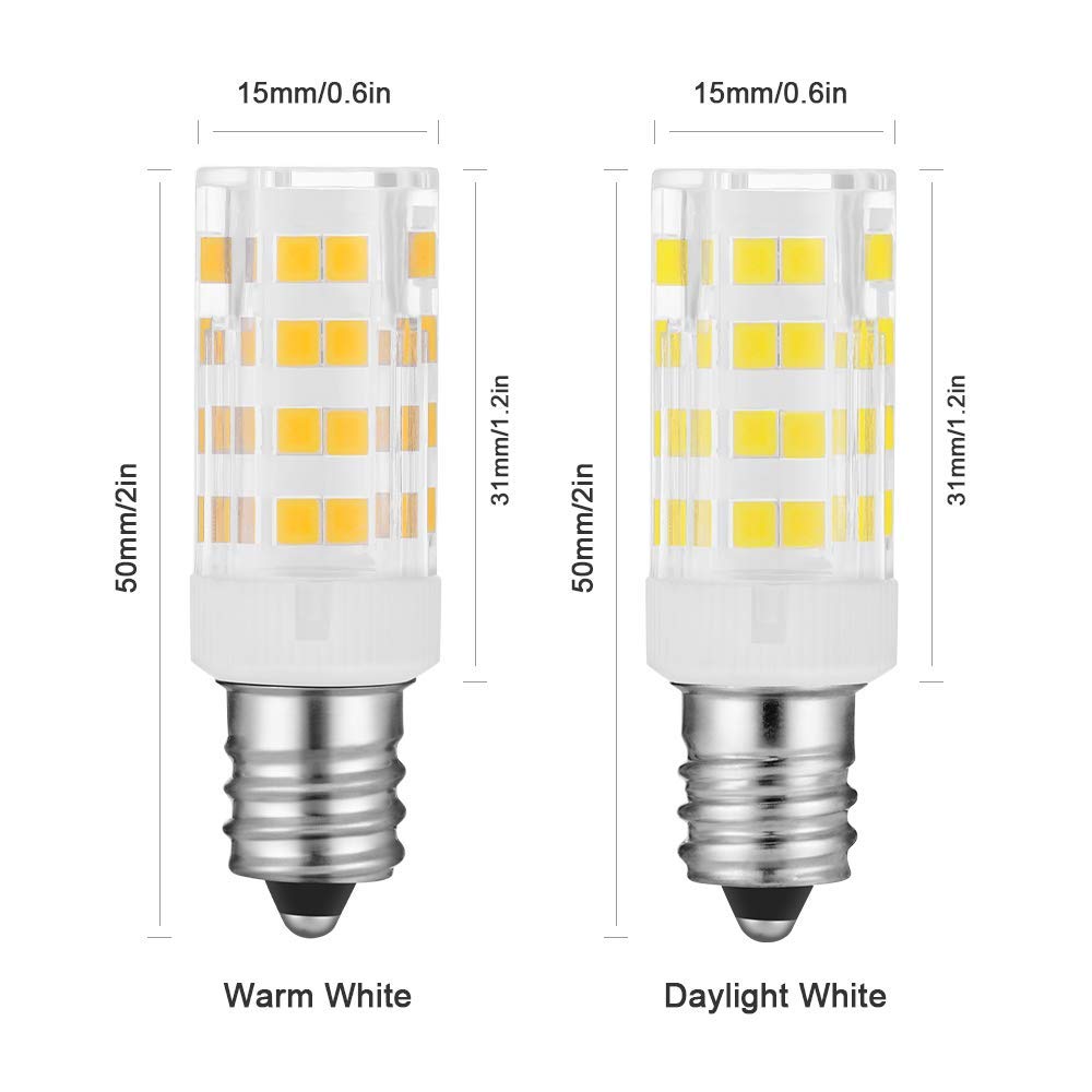 X-Molin T Type Led Light Bulb Mirror Bulbs, Soft Warm White 3K,Make Up Mirror Light Bulb,25W Lighted Mirror Replacement Bulbs, 2