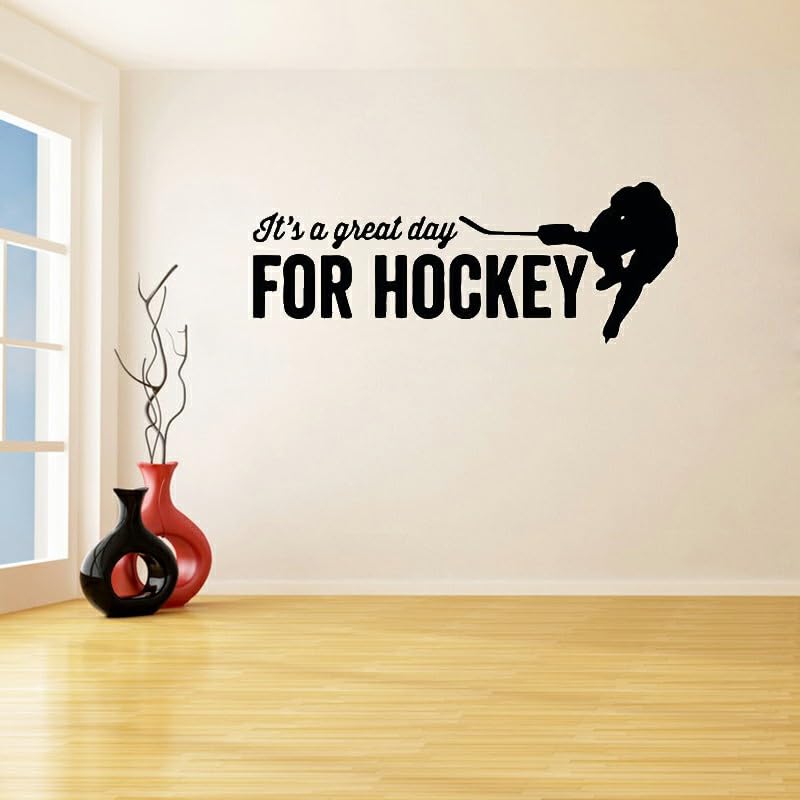 GADGETS WRAP Wall Decal Vinyl Sticker Hockey Player Quotes for Office Home Wall Decoration