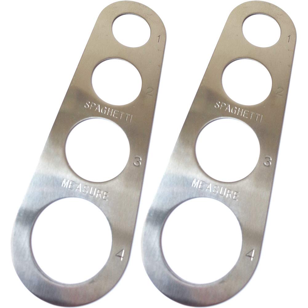 Scivokaval Stainless Steel Spaghetti Pasta Measurer Measure Tool Portion Control Gadgets With 4 Serving Portions Cooking Tools 2