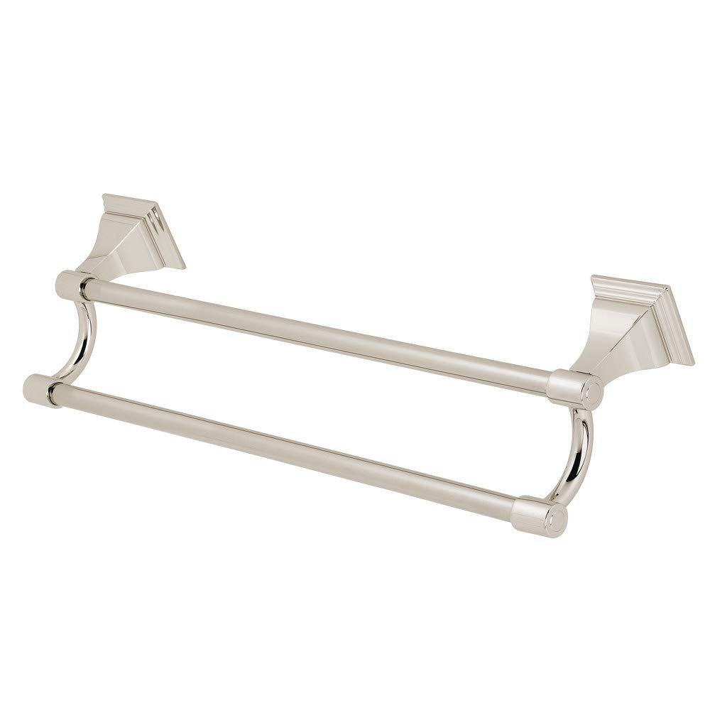 Kingston Brass BAH612318PN Monarch 18-Inch Dual Towel Bar  Polished Nickel