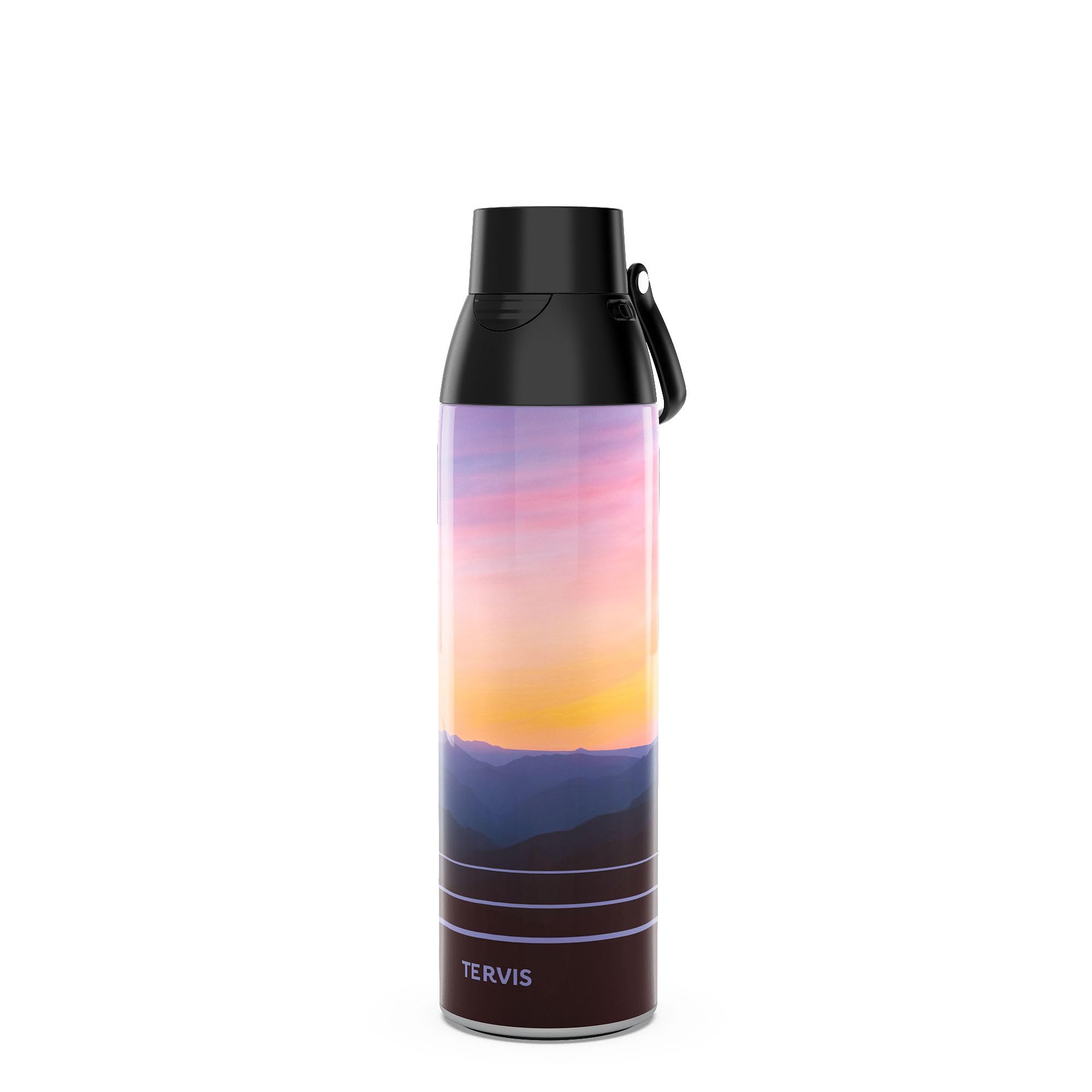 Tervis Venture Water Bottle Early Mountain Morning Made in USA Double Walled Insulated Tumbler Travel Cup Keeps Drinks Cold & Ho