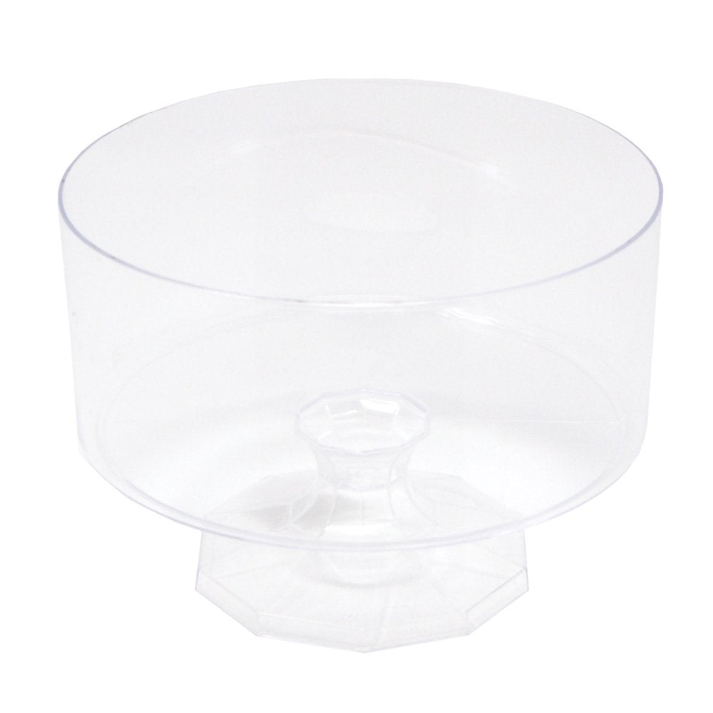 Homeford Mini Plastic Trifle Pedestal Bowl, Clear, 4-1/4-Inch