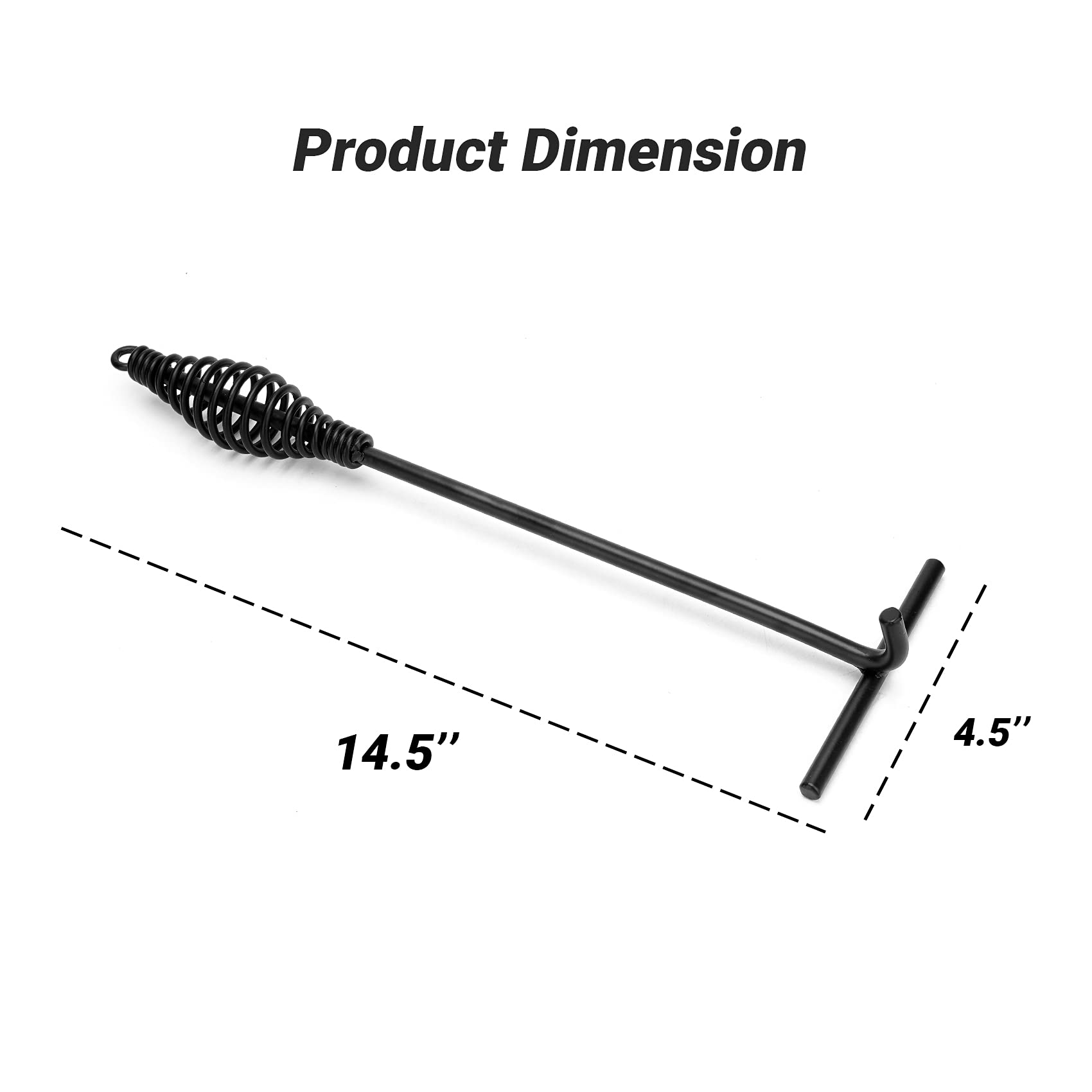 Stanbroil 15'' Dutch Oven Lid Lifter With Spiral Bail Handle, Cast Iron Dutch Oven Lid Lifter For Outdoor/Campfire Cooking Acces