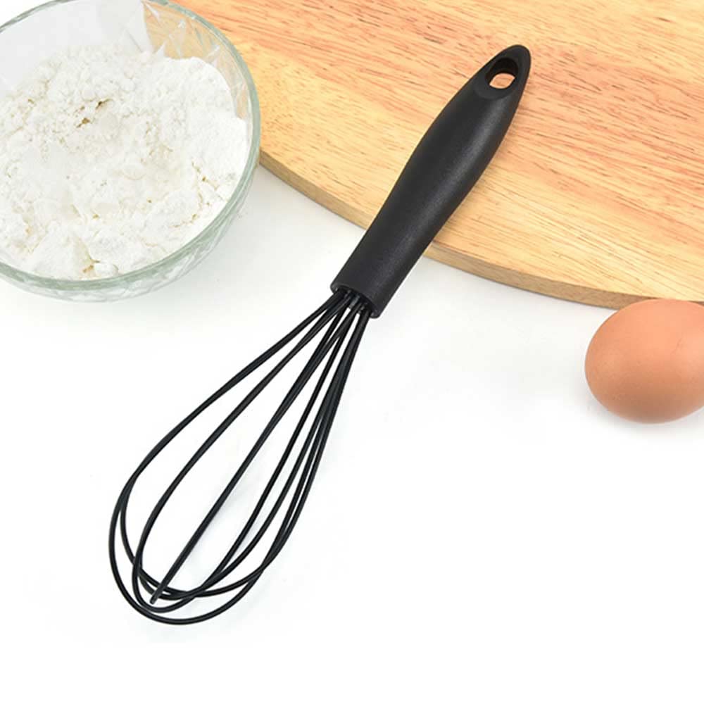 2Pcs Silicone Whisk Heat Resistant Silicon Whisk Kitchen For Non-Stick Cookware For Blending Whisking Beating Frothing Stirring