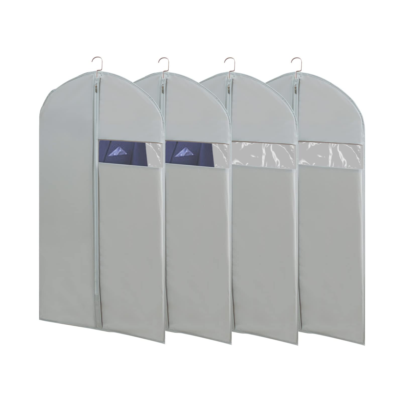 Suit Bags For Closet Storage, 43 '' Garment Bags For Hanging Clothes(Set Of 4, 23.3 ' ' X 43 ' ')