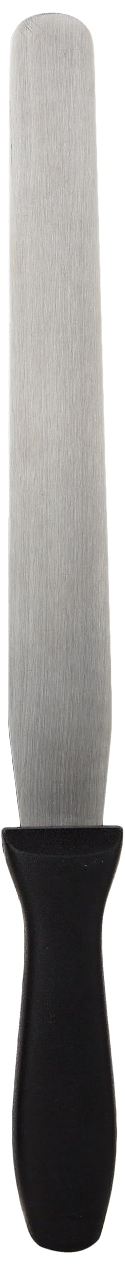 Fat Daddio'S Stainless Steel Straight Spatula, 10 Inch, Black, Silver