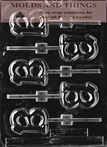 Number 13 Lolly Numbers And Letters Chocolate Candy Mold + Copywrited Molding Instructions