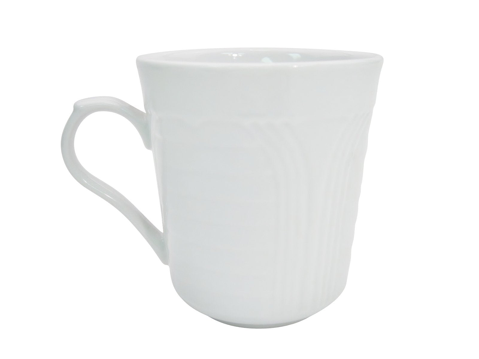 Cac China Cro-17 Corona 3-Inch 8-Ounce Super White Porcelain Mug, Box Of 36