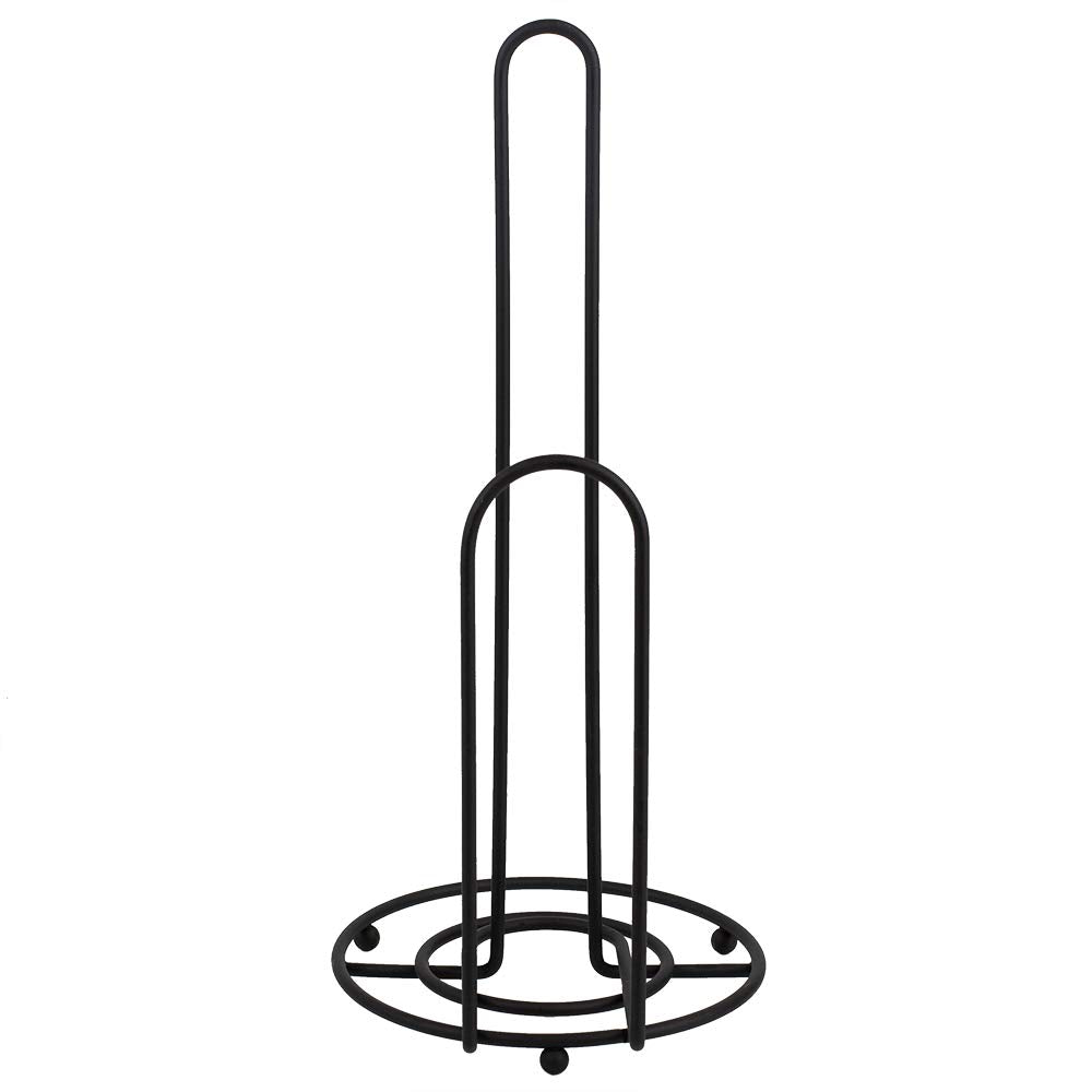 Steel Countertop Paper Towel Holder With Easy-Tear Arm By Home Basics (Bronze) | With Raised Feet And Tear Arm For Easy Operatio