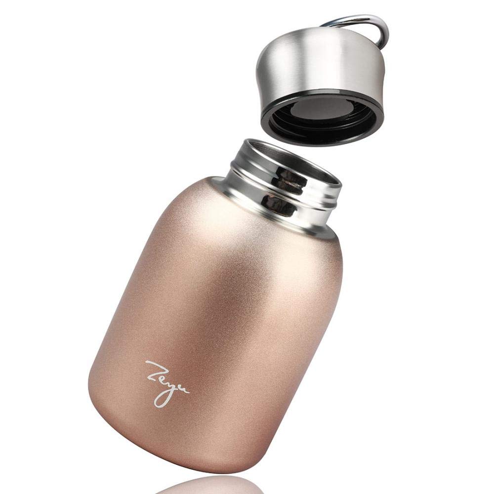 Gets Mini 9 Oz Stainless Steel Water Bottle, 280Ml Vacuum Insulated Water Bottle Leak Proof Sport Tumbler Cup Hot And Cold Water