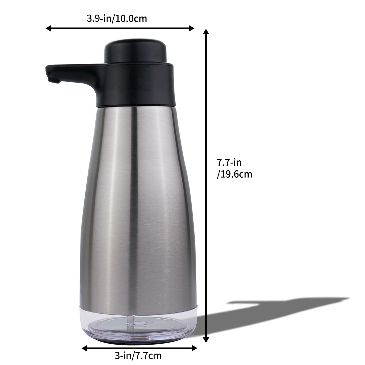 AIKE 15ounce Stainless Steel Liquid Soap Dispenser for Dish and Hand Soap